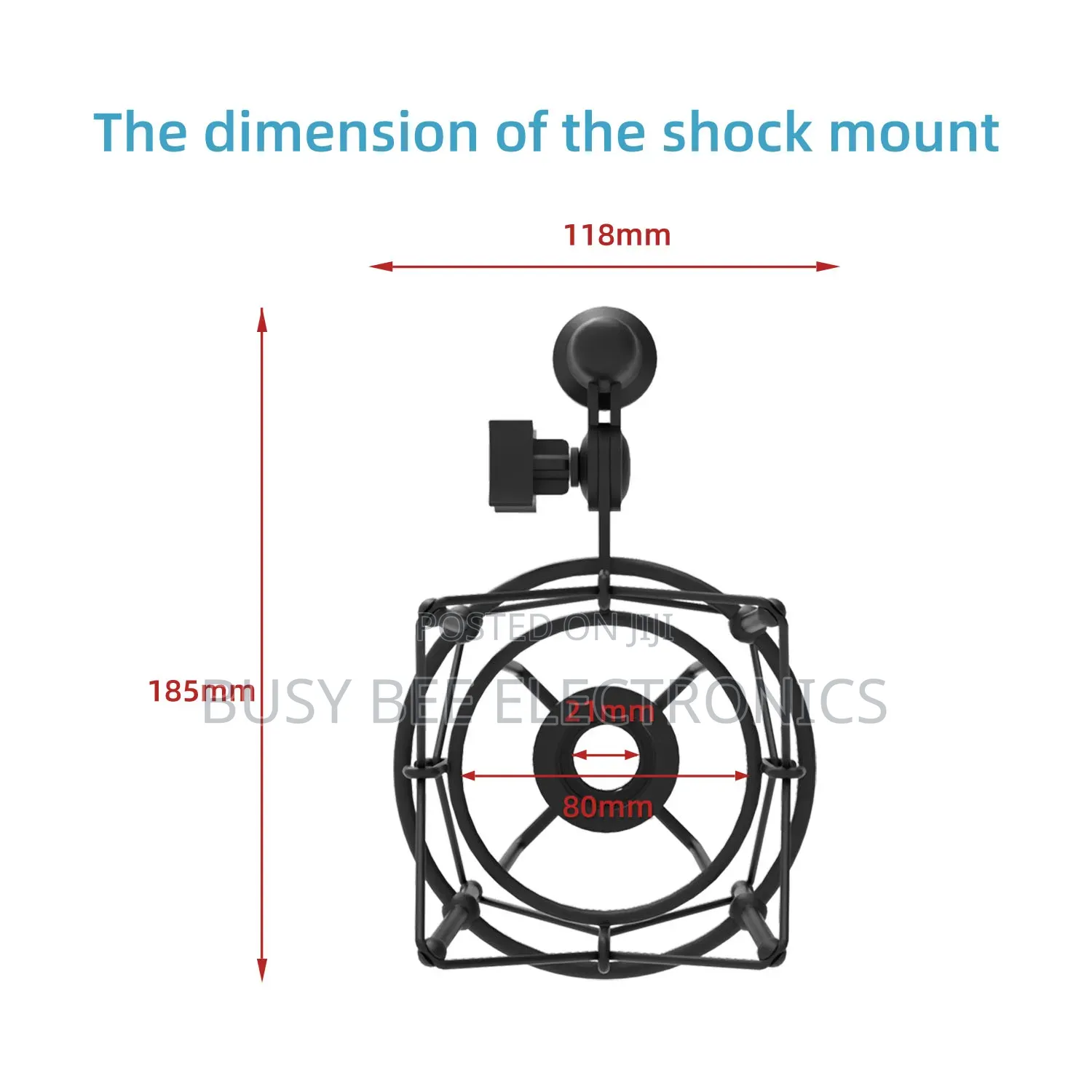High Elastic Abs Metal Big Shock Mounts For Microphone