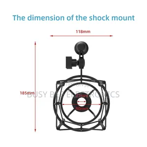 High Elastic Abs Metal Big Shock Mounts For Microphone
