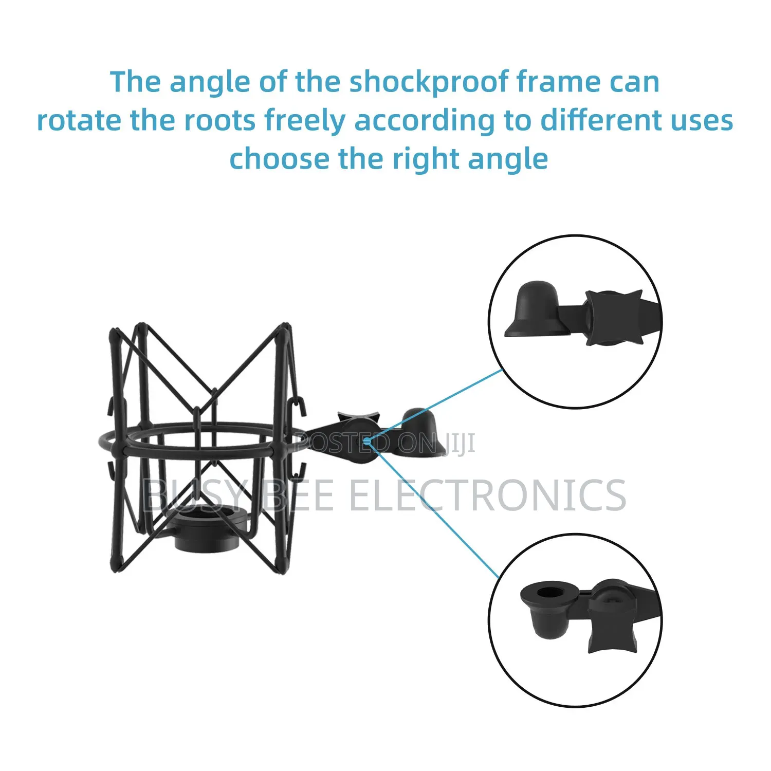High Elastic Abs Metal Big Shock Mounts For Microphone