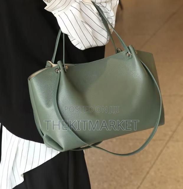 Smooth Slouch Leather Tote - thumbnail 2