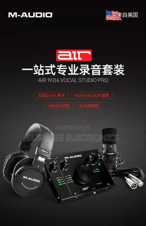 M-Audio Air 192-4 Vocal Studio Pro Sound Card Microphone Recording Set