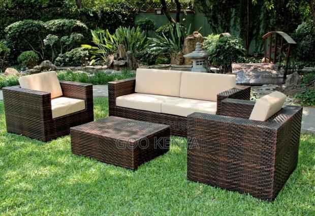 Outdoor Sofa; Luxury Outdoor Wicker Seating Set With 5 Seats