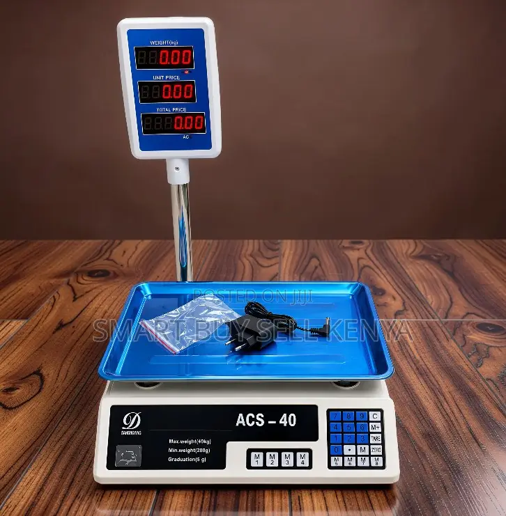 Value Display Acs 40 Upto 40kgs Weight Price Digital Weighing Scale
