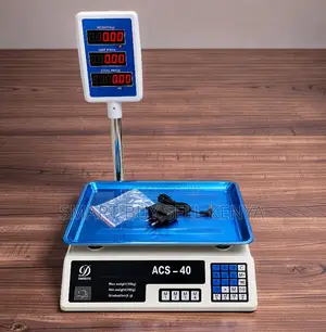 Retail Friendly Acs 40 Upto 40kgs Weight Price Digital Weighing Scale