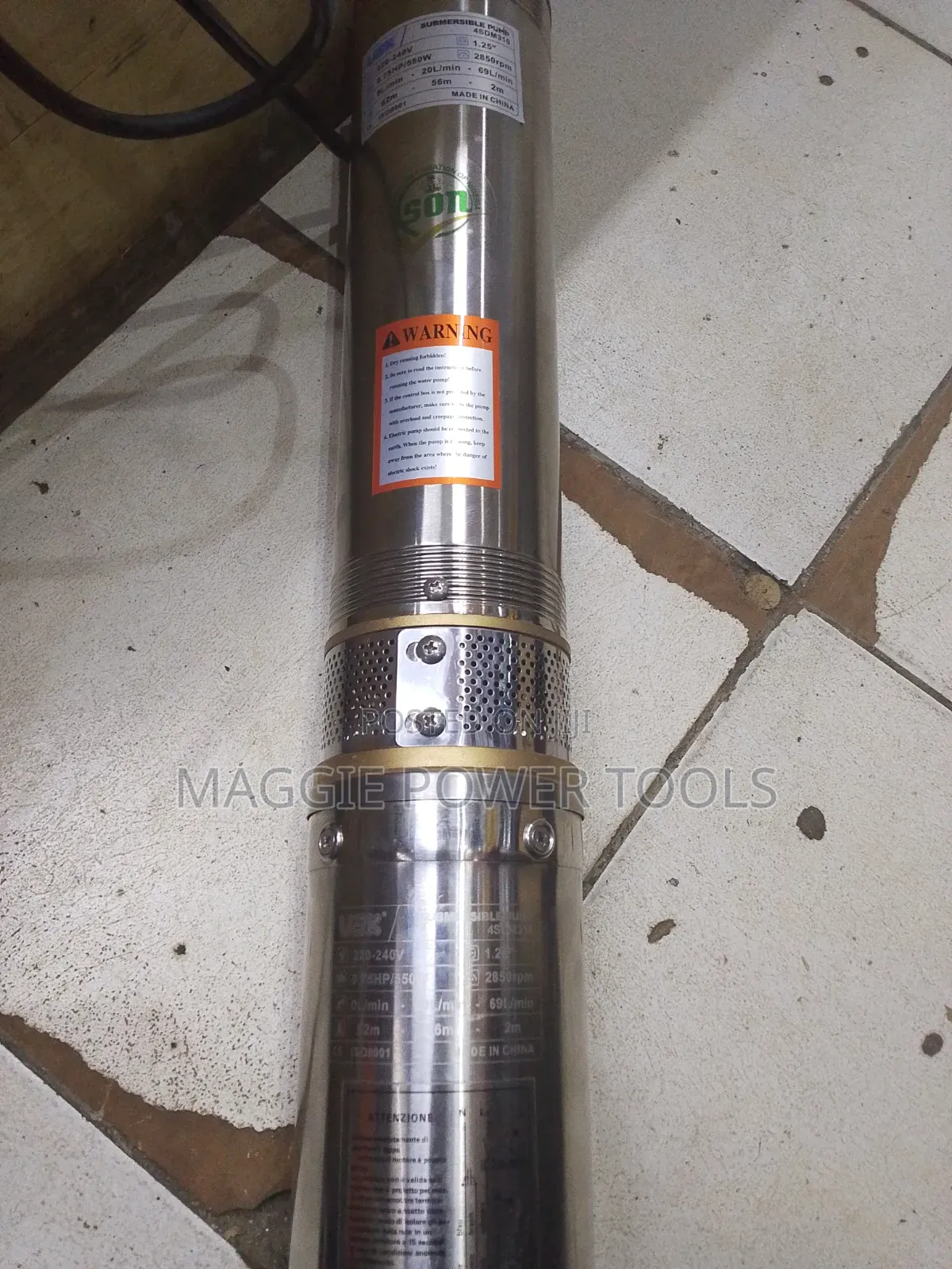 Approved and Guaranteed Submersible Water Pump/550w Submersible Pump