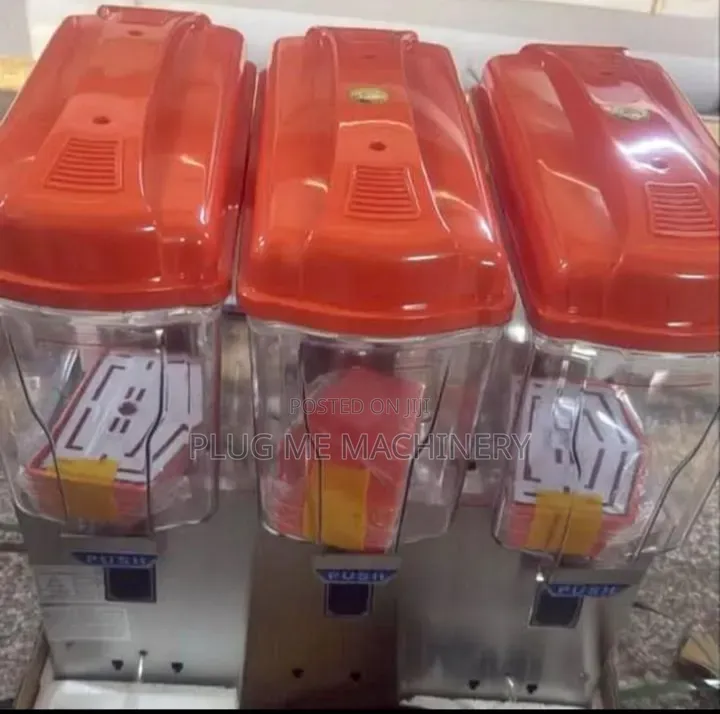 High Valued Juice 3 Tank Juice Dispenser / Durable Colmn Juice Tank