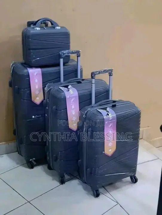 Fiber Suitcases- Black