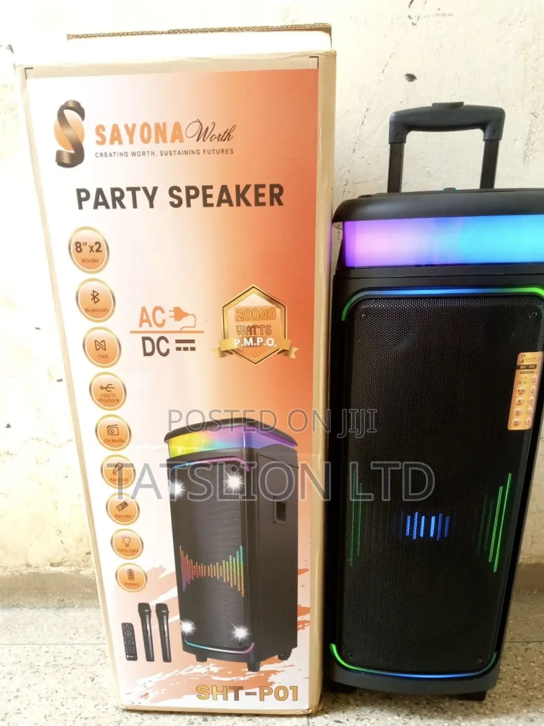 Sayona SHT-P01 Rechargeable Trolley Party Speaker