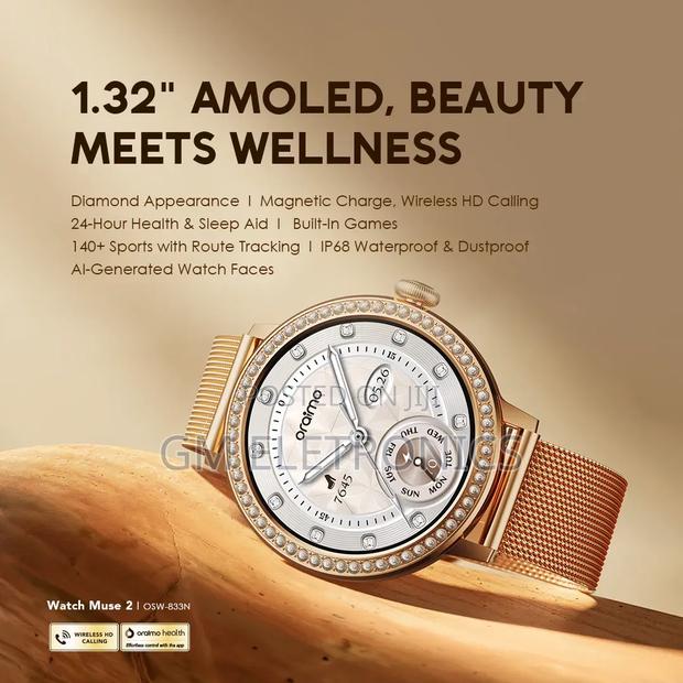 Oraimo Watch Muse 2 1.32" Amoled Diamond Appearance Smart Watch - thumbnail 3