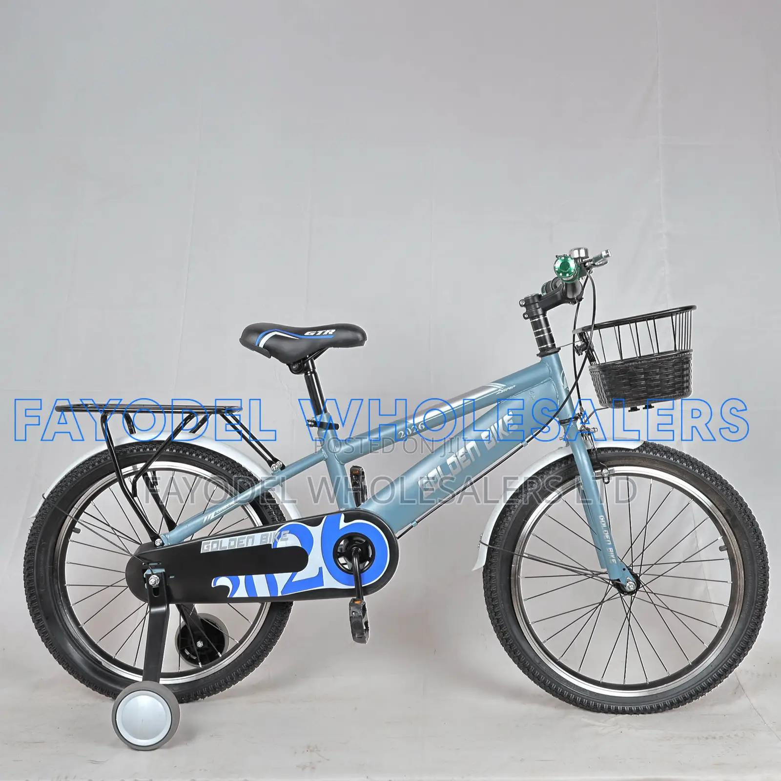 Golden Bike Size 20 With Basket Training Wheels