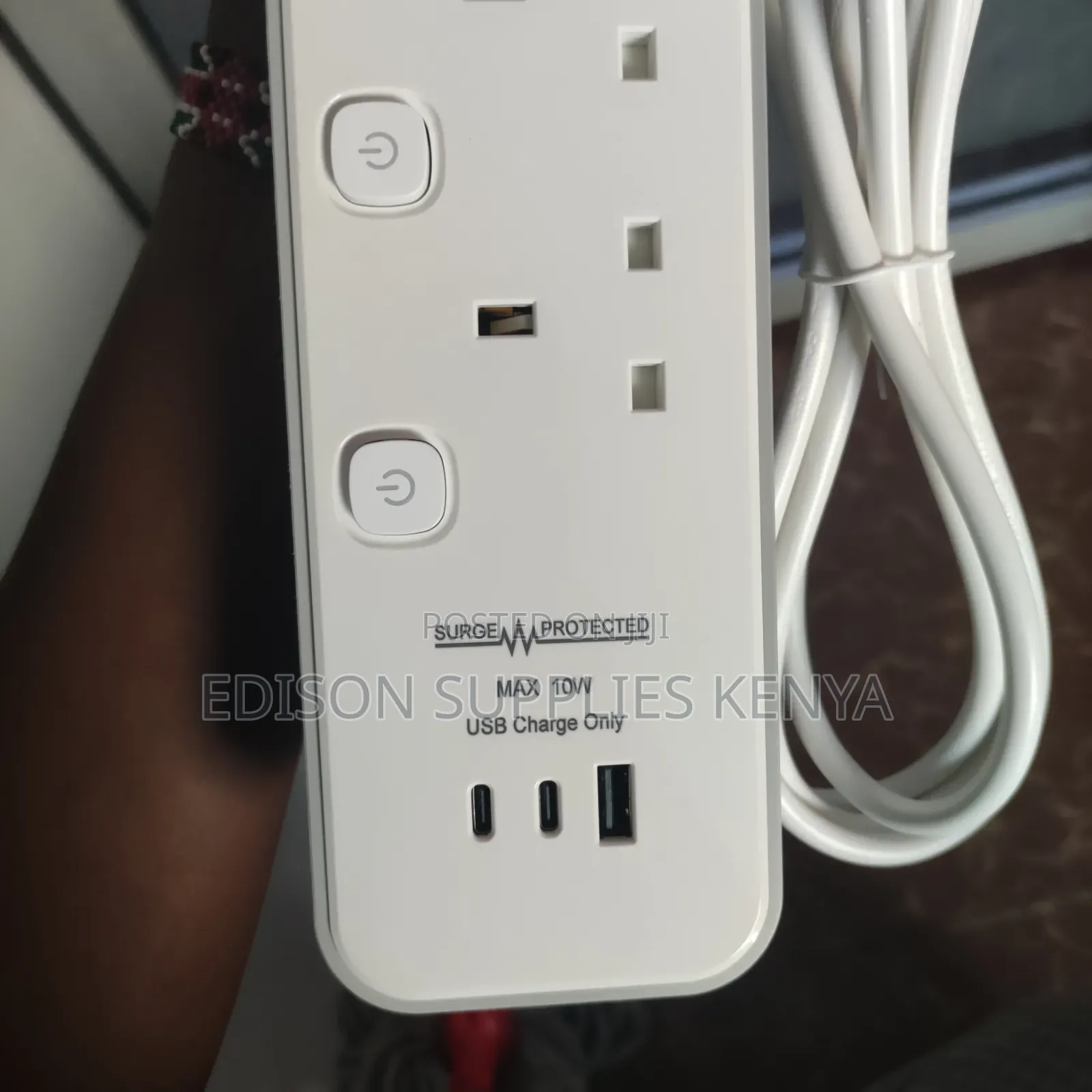 Tronic Extension Cables 4way 3 Usb Surge Protector Power Socket Outlet