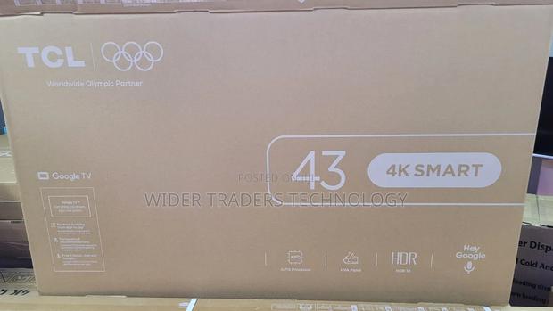 TCL 43-Inch HDR Smart Tv With Google Tv, Featuring an Hva Panel
