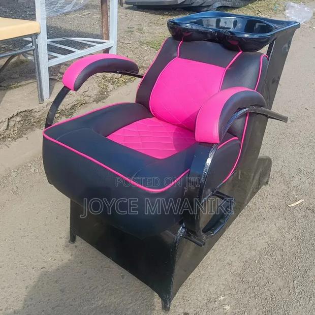 Black and Pink Sink Chair or Shampoo Sink 