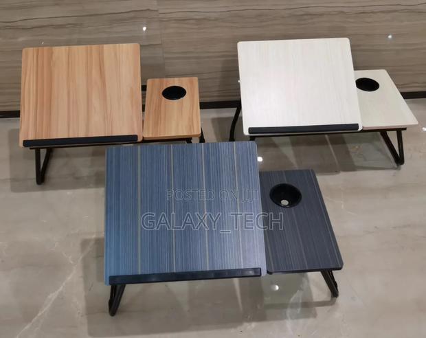 Tilting Laptop Folding Table Stand Desk Bed Table With Foldable Legs - thumbnail 3