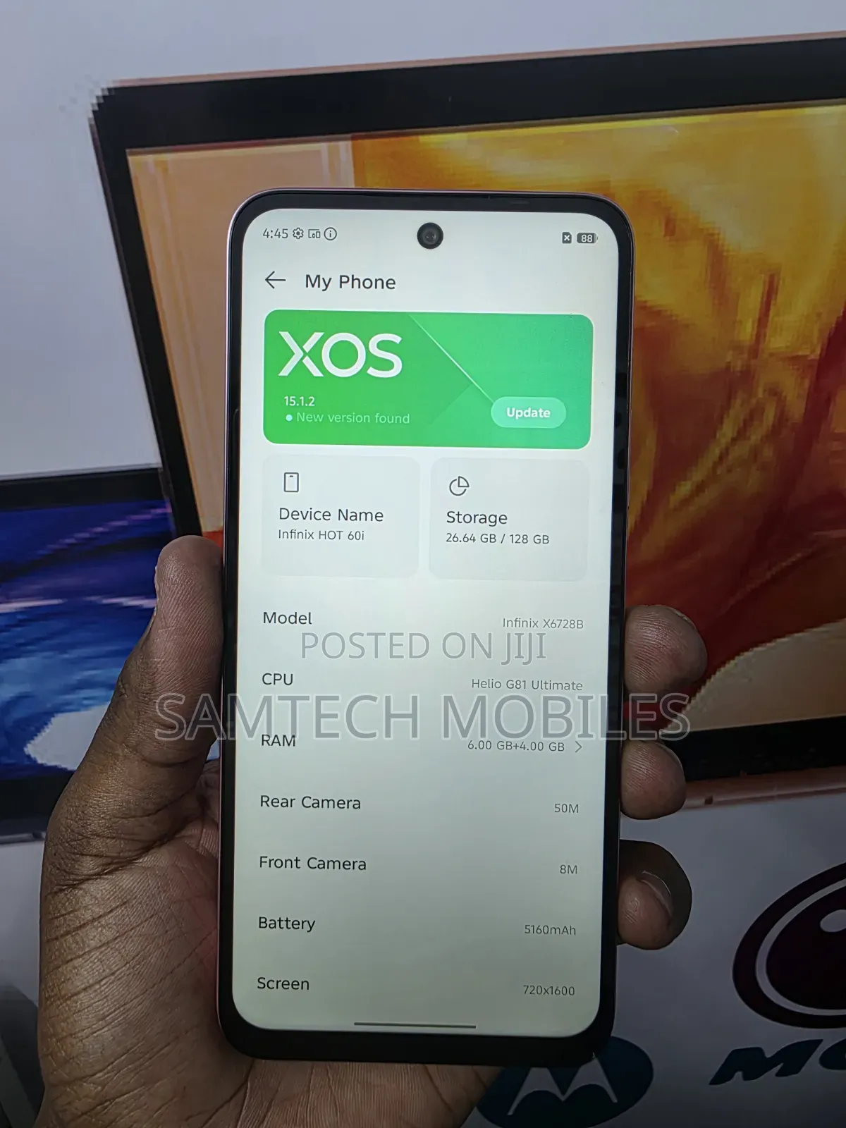 Infinix Hot 60i 128 GB Rose Gold
