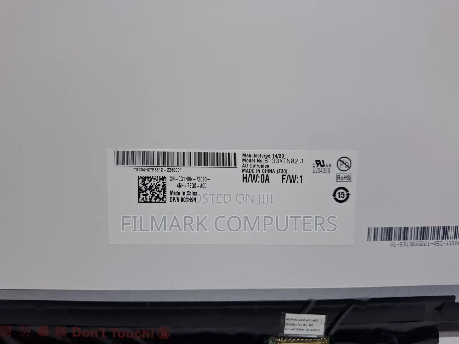 New Dell Latitude 3340 / 3350 13.3" 30 Pin Full Hinges LCD Screen