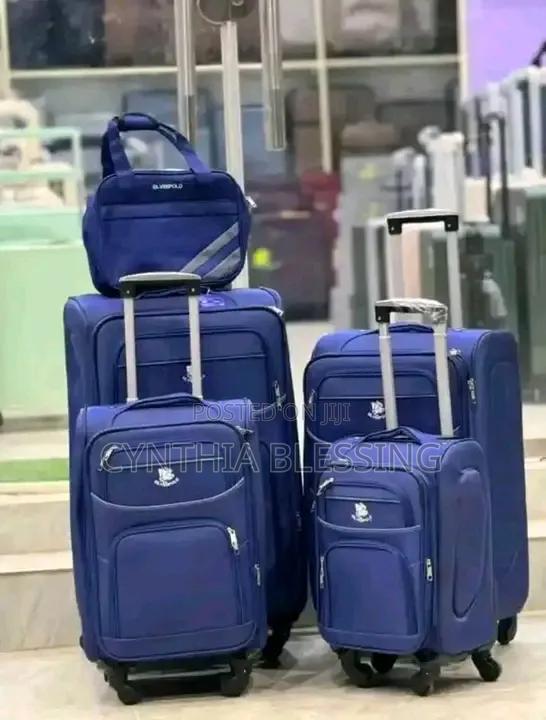 Quality Fabric Suitcase Blue 3 in 1 - thumbnail 2