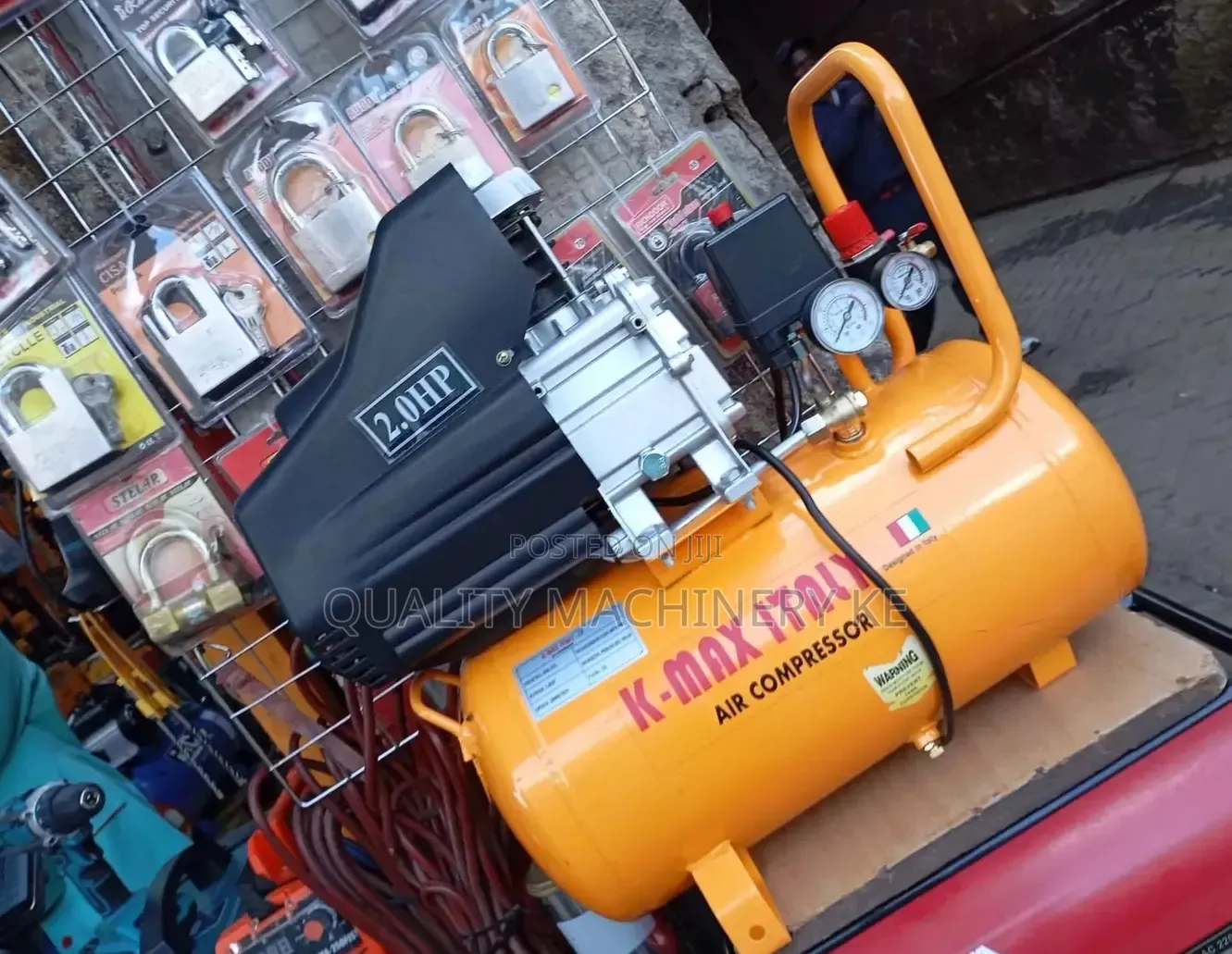 Heavy-Duty Kmax 200l Petrol Air Compressor