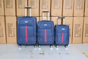 4 in 1 Suitcases- Grey- Fabric