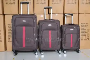 4 Wheel Suitcases-Navy Blue