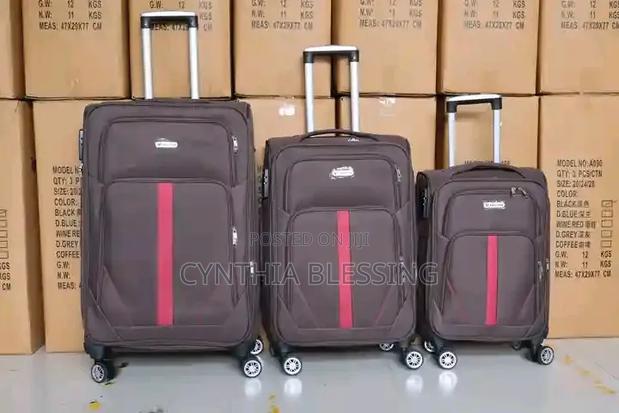 4 Wheel Suitcases-Navy Blue - thumbnail 2