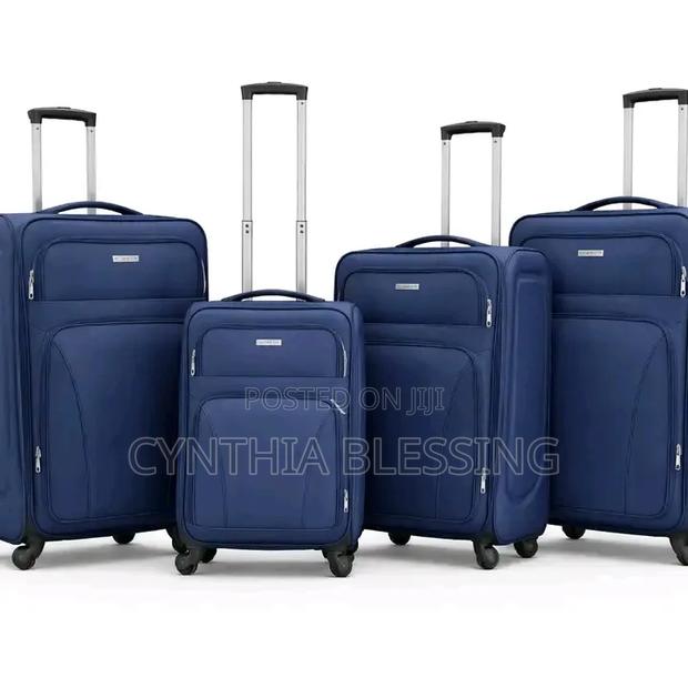 4 Wheel Suitcases-Navy Blue