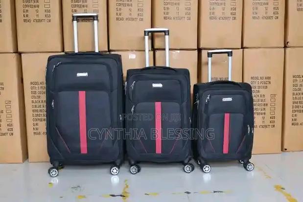 4 in 1 Suitcases-Brown-4 Wheel - thumbnail 2