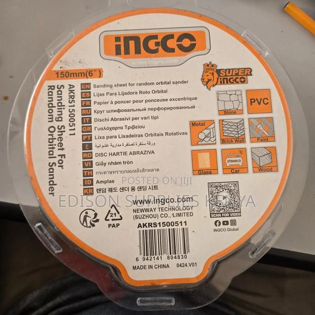 Sand Papers Ingco Sanding Sheets for Random Orbital Sander 50pcs - thumbnail 3