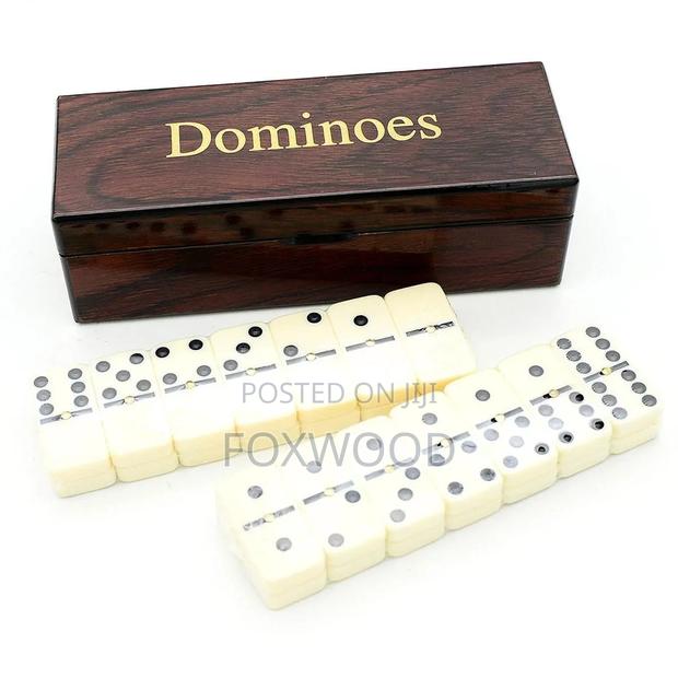 Wooden Case Dominoes - main view