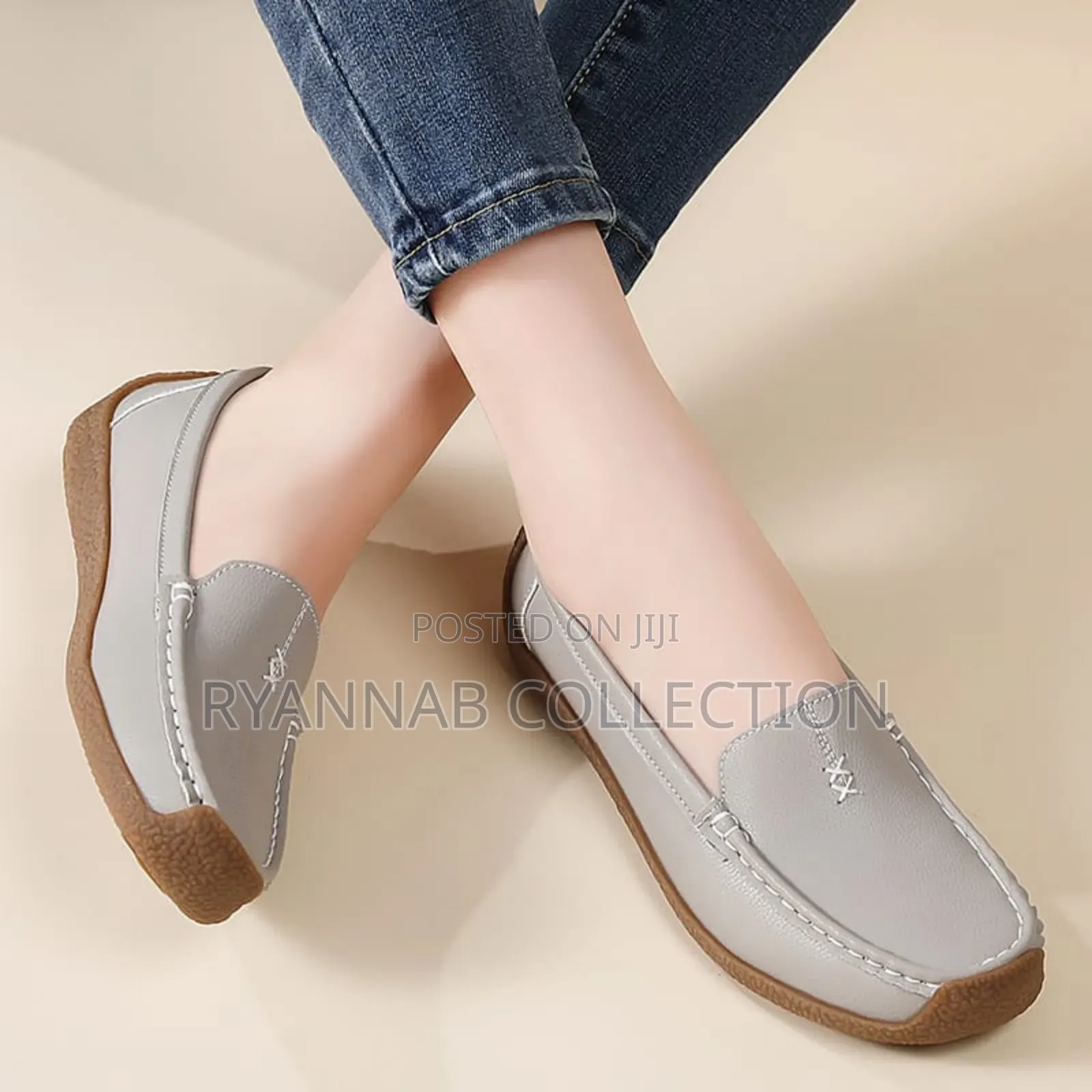 Orthopedics Leather Ladies Loafers