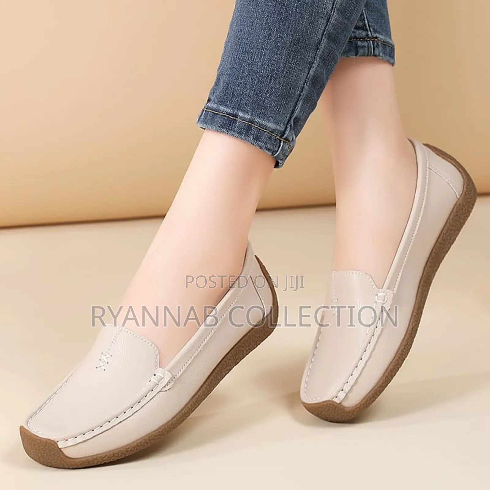 Orthopedics Leather Ladies Loafers