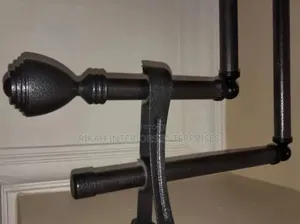 Corner Window Jua Kali Curtain Rods Environmental Friendly Curtain Rod