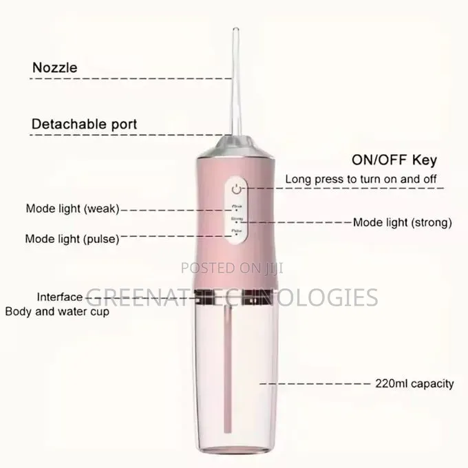 Portable Oral Irrigator Water Flosser Usb Mouth Washer
