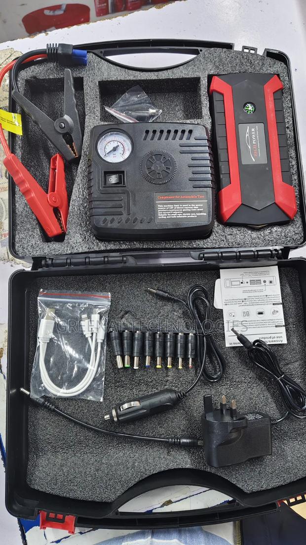 Car Jump Starter Kit With Compressor and Air Inflator - thumbnail 2