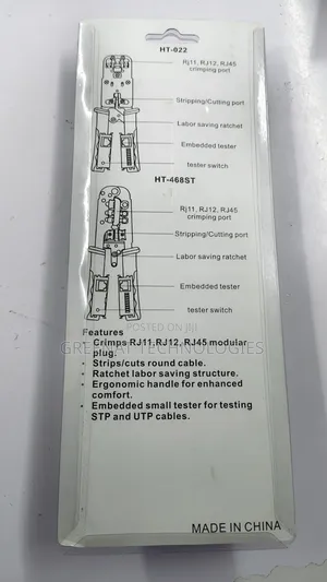 Professional Crimping Tool Cm- Rj11, Rj12, and Rj45 Modular Plugs