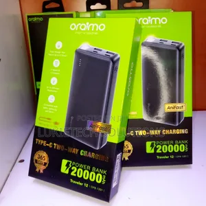 Oraimo Powerbank 20000mah With Led Torch Upto 100hr Illumination