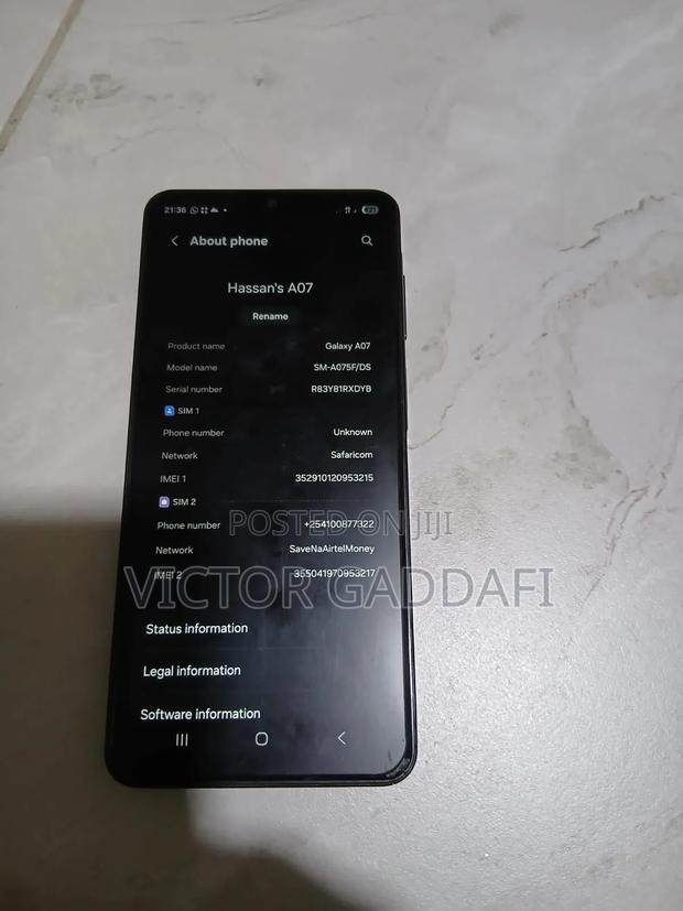 New Samsung Galaxy A07 128 GB Black - thumbnail 2
