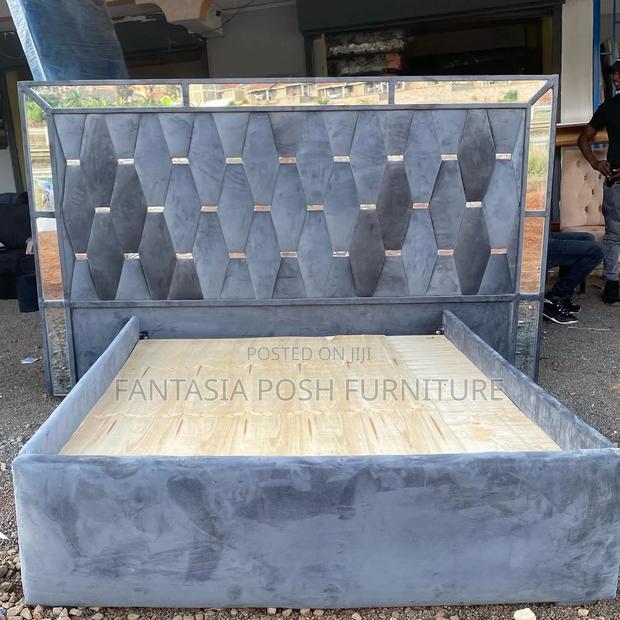 Grey Mirror Bed 5 by 6