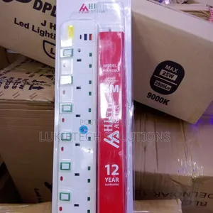 Astra Six Way Extension Cable With 5 Meters Long Copper Cord