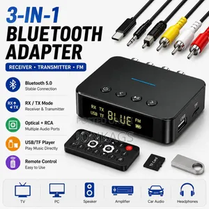 3 in 1 Bluetooth Audio Adapter
Receiver | Transmitter | Fm Transmitter