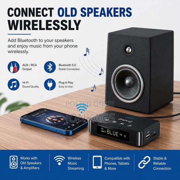 3 in 1 Bluetooth Audio Adapter
Receiver | Transmitter | Fm Transmitter - thumbnail 11