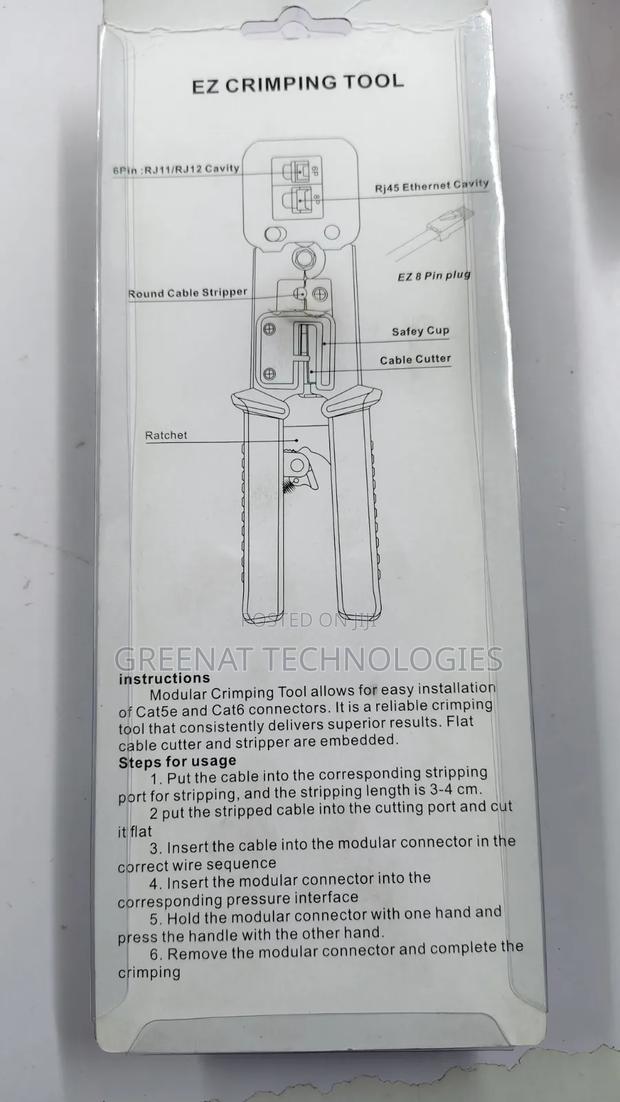 Ez Crimping Tool for Rj45 + Rj11/Rj12 Connectors