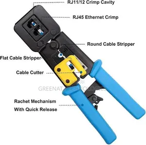 Ez Crimping Tool for Rj45 + Rj11/Rj12 Connectors