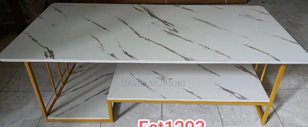 Executive White Marble Coffee Table