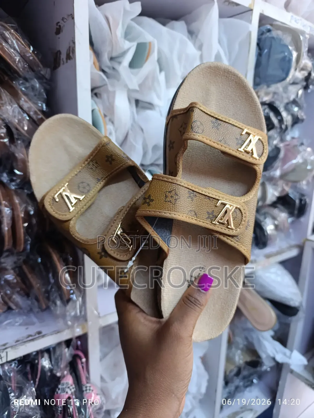 Stylish Women Double Strap Designer Slide Sandals