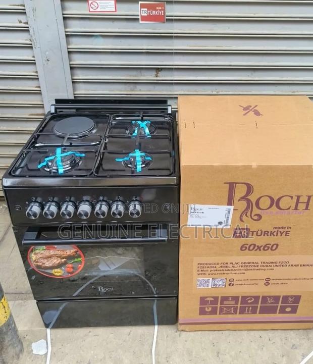 Turkey Roch Black 60×60 Standing 3gas+1 Cooker at 23000
