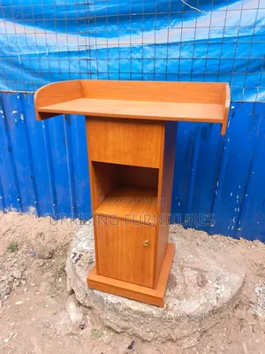 Pulpit Podium Stand Brown