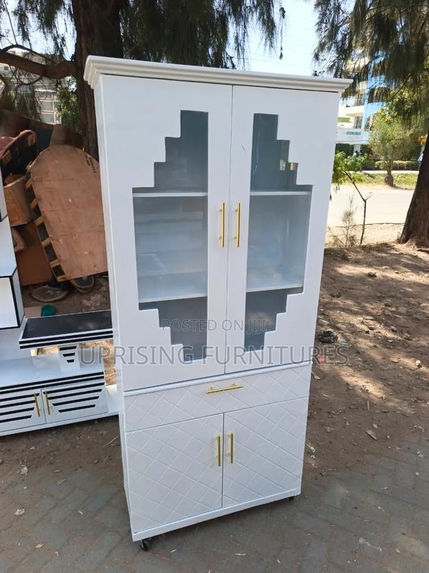Kitchen Cabinet White With Led Lights
