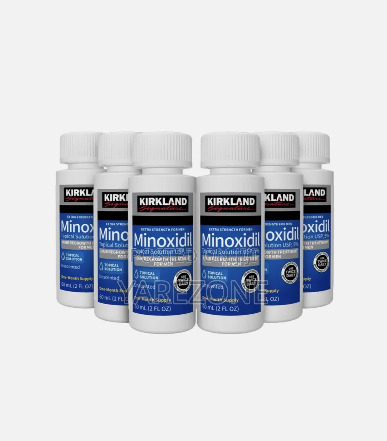 Kirkland Minoxidil Extra Strength 5% 6 Months Supply With Free Roller