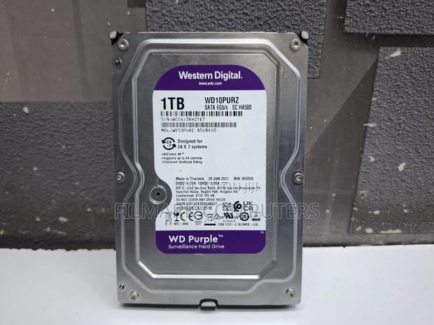 Western Digital Purple 1tb Wd10purx 3.5" Hard Drive Surveillance